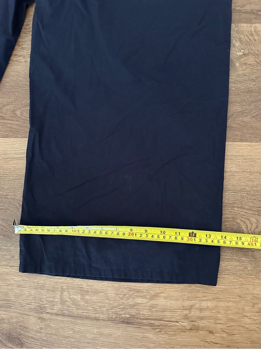 Eileen Fischer Navy Blue Organic Cotton Relaxed Wide-Leg Elastic Waist Pants XL - Picture 14 of 14